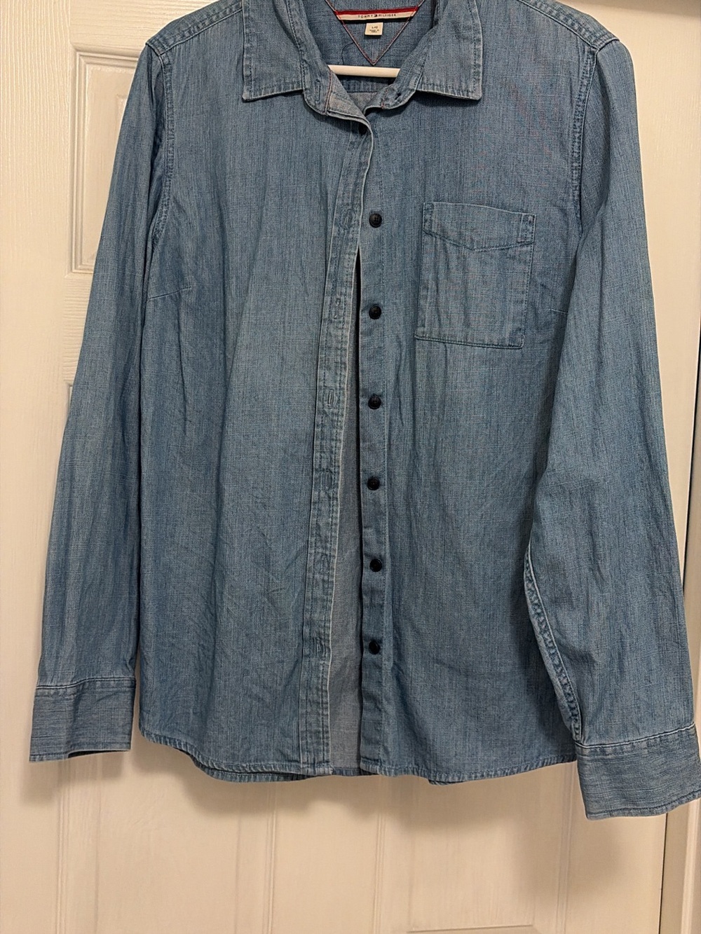 Tommy Hilfiger Light Blue Denim Button-Down Shirt